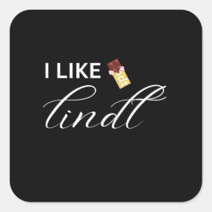 i like lindt square sticker