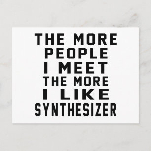 I Like More Synthesizer Postcard