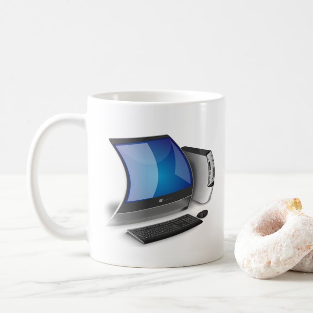 I Like My Computing Elastic Coffee Mug (With Donut)