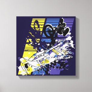 "I like My life" BMX canvas Print