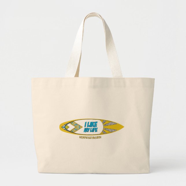 "I like My Life" HB Grocery Tot Tote Bag (Front)