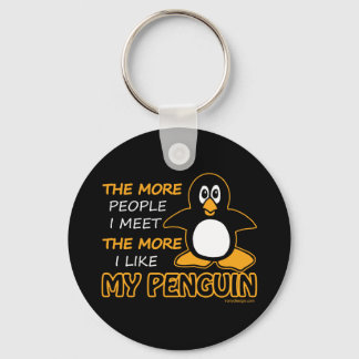 I Like My Penguin Key Ring