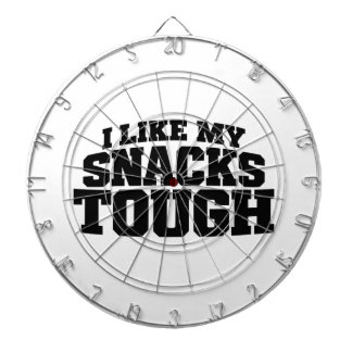 I Like My Snacks Tough Funny Beef Jerky Saying Dartboard