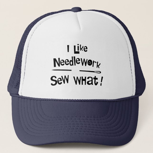 I Like Needlework Trucker Hat (Front)