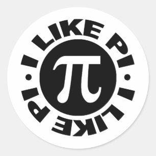 I Like Pi Classic Round Sticker