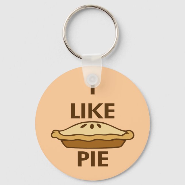 I Like Pie Key Ring (Front)