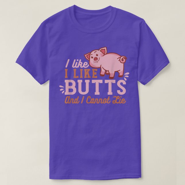 I Like Pig Butts Grilling Grill Master Butcher2915 T-Shirt (Design Front)