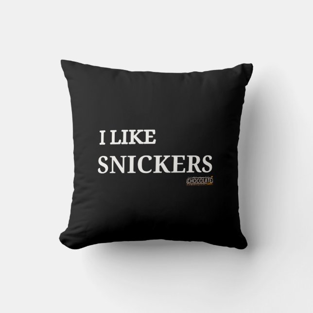 i like snickers cushion (Front)