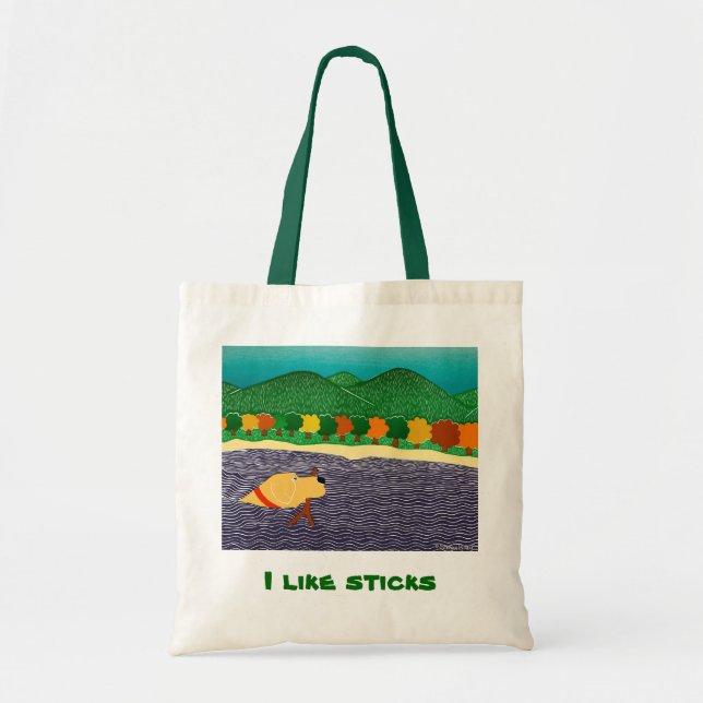 I like sticks-Tote Bag-Stephen Huneck Tote Bag (Front)