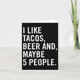 I Like Tacos Cinco De Mayo Card