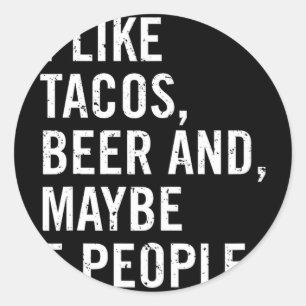 I Like Tacos Cinco De Mayo Classic Round Sticker