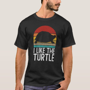 I Like The Turtles Retro Vintage 80s 70s Turtle T-Shirt