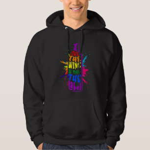 I Like The Wine Not The Label Pansexual Pride LGBT Hoodie