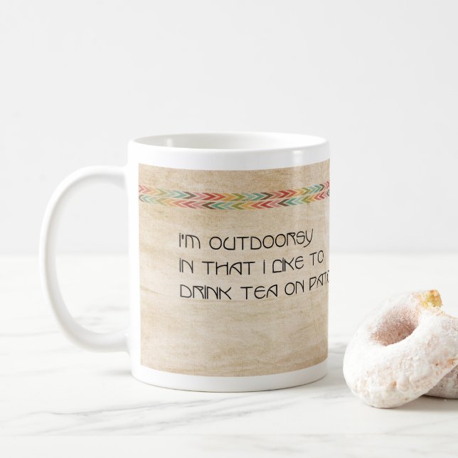 I Like to Drink Tea in London Mug (With Donut)