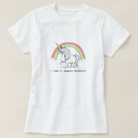 I Like to Imagine Wonderful Unicorn Women's