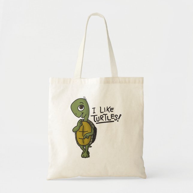 I Like Turtles Bag (Front)