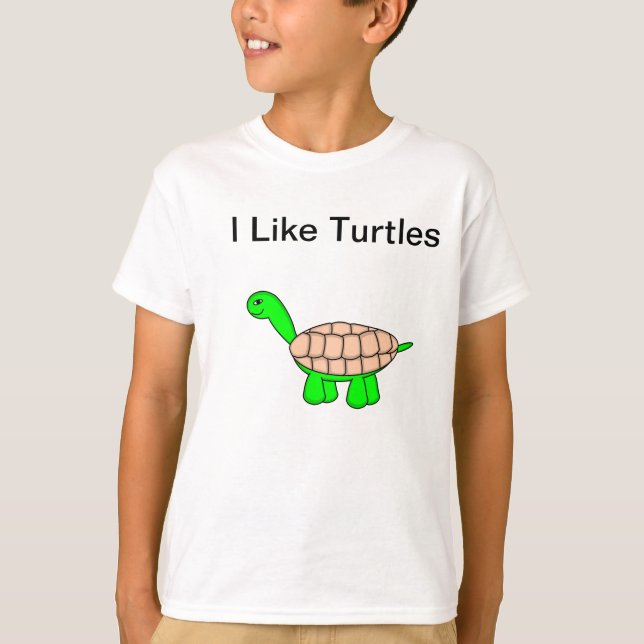 I Like Turtles T-Shirt (Front)