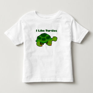 I Like Turtles - Toddler Fine Jersey T-Shirt