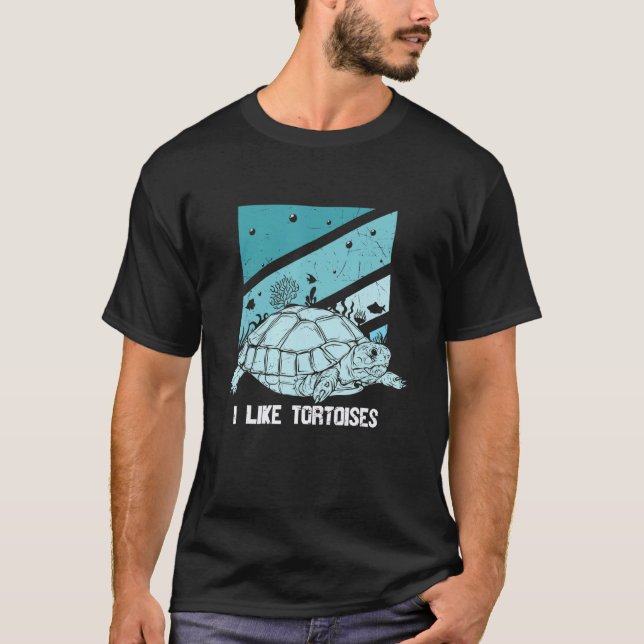 I like Turtles Tortoise Sea Animal T-Shirt (Front)