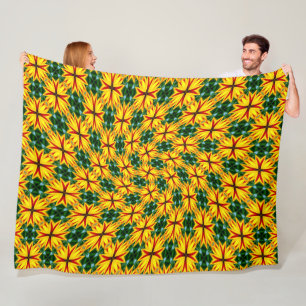 I Like Unique Flowers Fleece Blanket