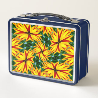 I Like Unique Flowers Metal Lunch Box
