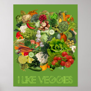 I like Veggies Poster