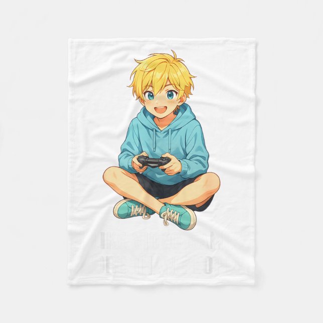 I Like Video Games More Than People Funny Gamer An Fleece Blanket (Front)