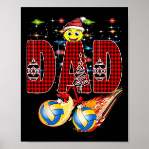 I Like Volleyball And Maybe Three People Xmas Voll Poster