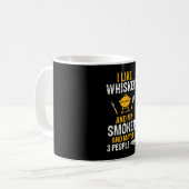 I Like Whiskey My Smoker 3 People Funny BBQ Coffee Mug (Front Left)