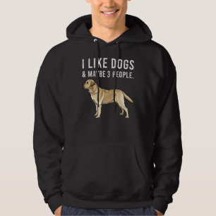 I Like Yellow Labrador Retriever Dogs And Maybe 3 Hoodie