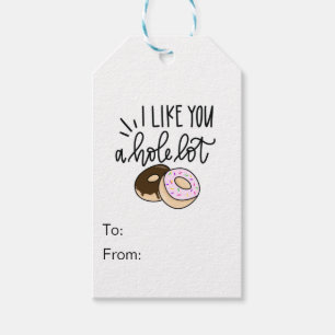 I Like You A Hole Lot - Doughnut Valentine Gift Ta Gift Tags