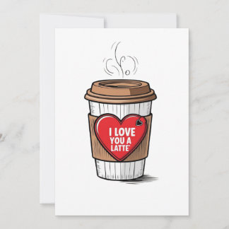 I like you a latte custom card
