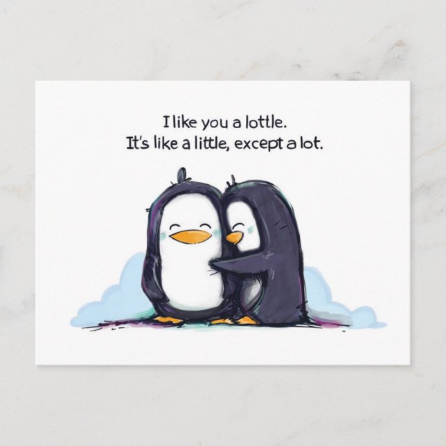 I Like You a Lottle - Postcard (Front)