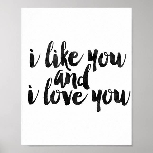 I Like You And I Love You Poster (Front)