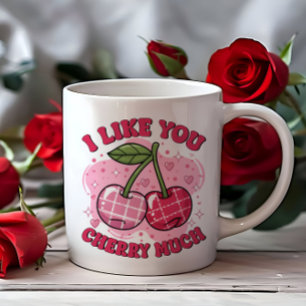 I Like You Cherry Much Cute Valentine Coffee Mug