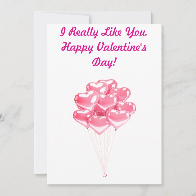 I Like You Valentine's Card (Front)