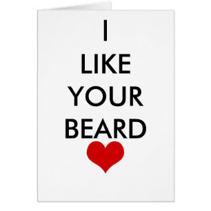 I LIKE YOUR BEARD BIRTHDAY BESTSELLING LOVE