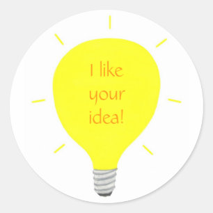 I like your idea, light bulb affirmation stickers