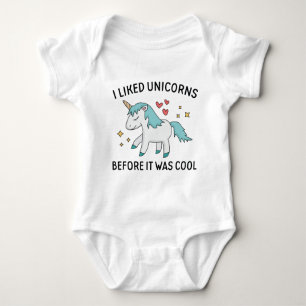 I Liked Unicorns Baby Bodysuit