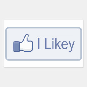 I Likey  Facebook Rectangular Sticker