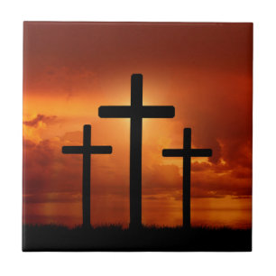 I Live by Faith in the Son of God Ceramic Tile
