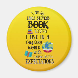 I Live In A Erica Stevens Fantasy Book World Magnet