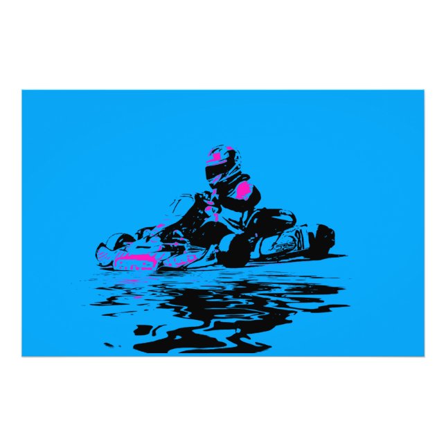 I Live to Kart - Go Kart Racer  Photo Print (Front)