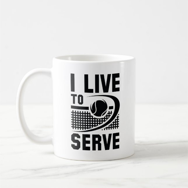 I Live To Serve Coffee Mug (Left)