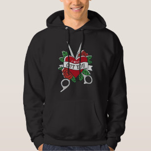 I ll cut you scissors barber haircut heart hoodie