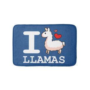 I Llama Llamas Bath Mat