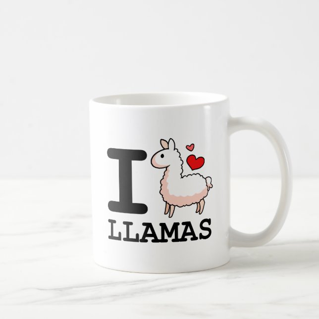I Llama Llamas Coffee Mug (Right)