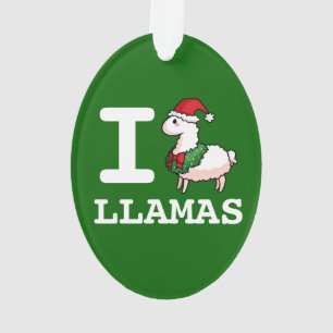 I Llama Llamas Ornament