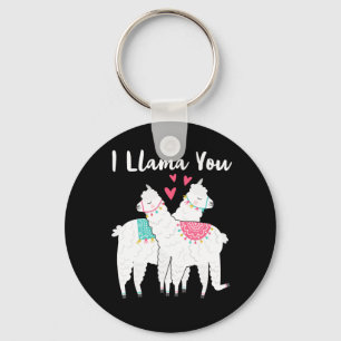 I Llama You Funny Valentine's Day Llama Lover Gift Key Ring