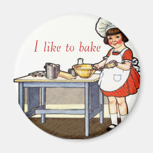 I lLke to Bake Magnet